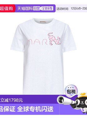 香港直邮MARNI 女士T恤 THJE0293S3USCY84LOW01 SS2026 白色