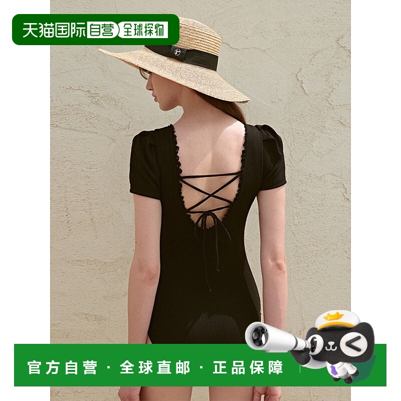 韩国直邮rolarola少女甜美可爱清新法式日常设计师女款泳衣302962