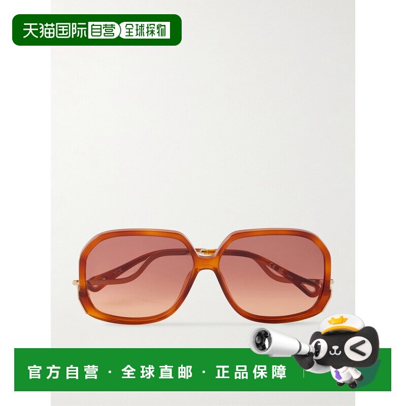 1h可退香港直邮Chloe 蔻依 女士 方形框醋纤太阳眼镜 CH0404S配饰