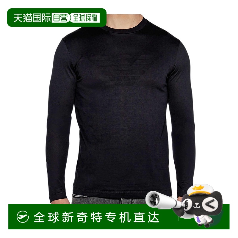 香港直邮潮奢 Emporio Armani 安普里奥 阿玛尼 男士 长袖T恤 8N1