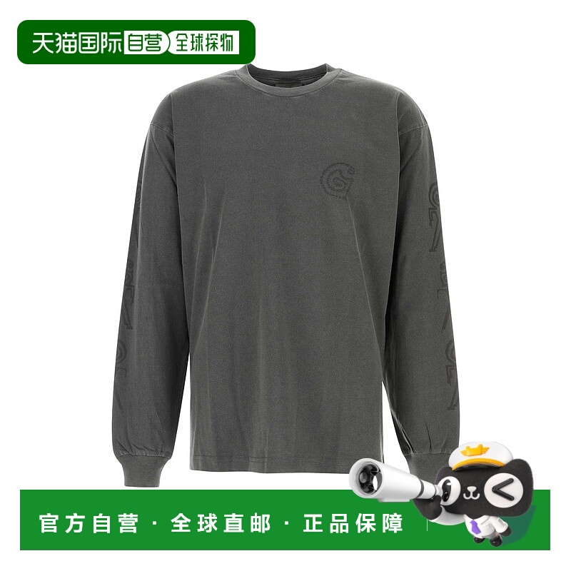 1h可退 香港直邮CARHARTT WIP 男士 L/S Terrestrial 深灰棉质T恤
