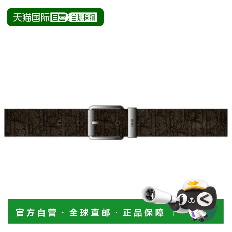 1h可退 香港直邮DIOR 男士腰带 4333RUKLFH727 SS2025 深棕色 log