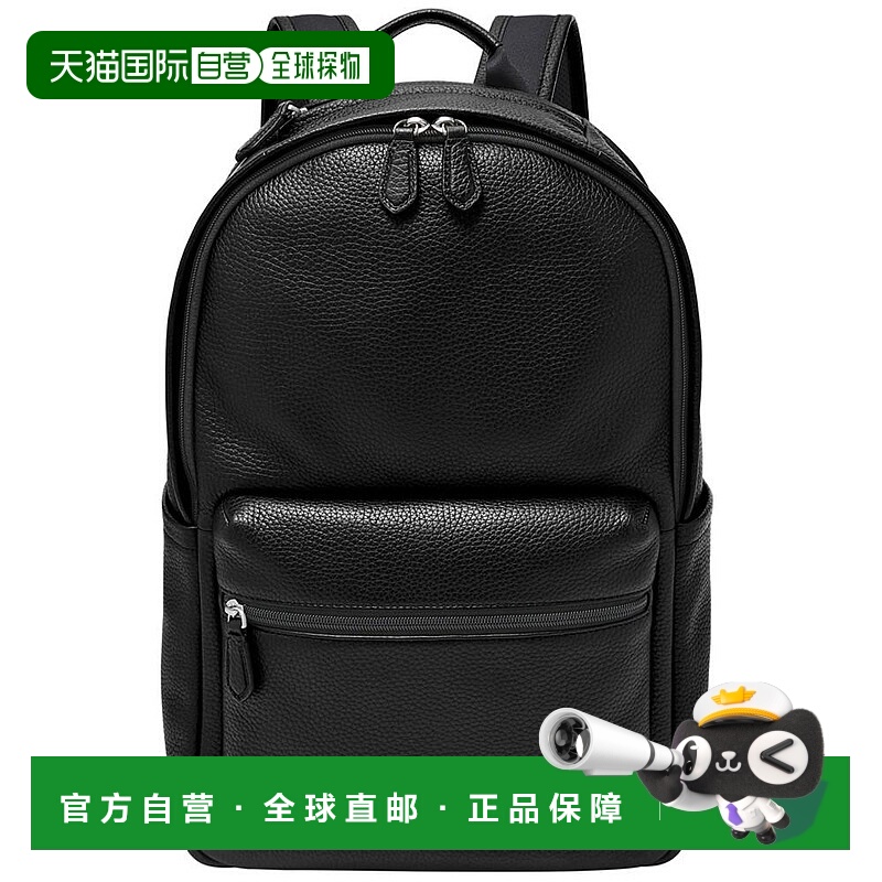 1h可退 【美国直邮】fossil 男士 双肩包真皮背包