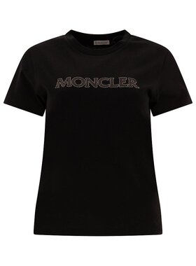 MONCLER 女士T恤 8C0002189AIJ999 AW2024 黑色 T-SHIRT