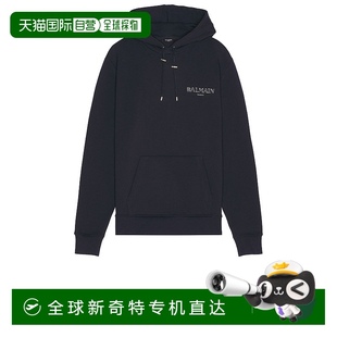 香港直邮Balmain 男士 1h可退 巴尔曼 EH0JT047BC Gel 复古连帽衫