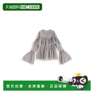 上衣 日本直邮日潮 peplum 闪光蕾丝荷叶边 tu998 GRL