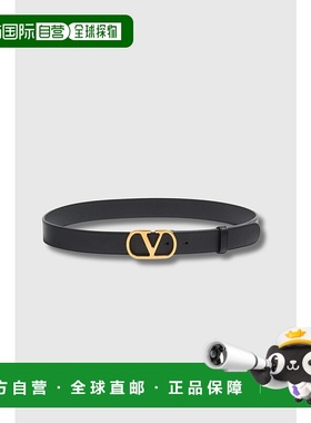 1h可退 香港直邮valentino 华伦天奴 女士 黑色皮带腰带 7W2T0SM3