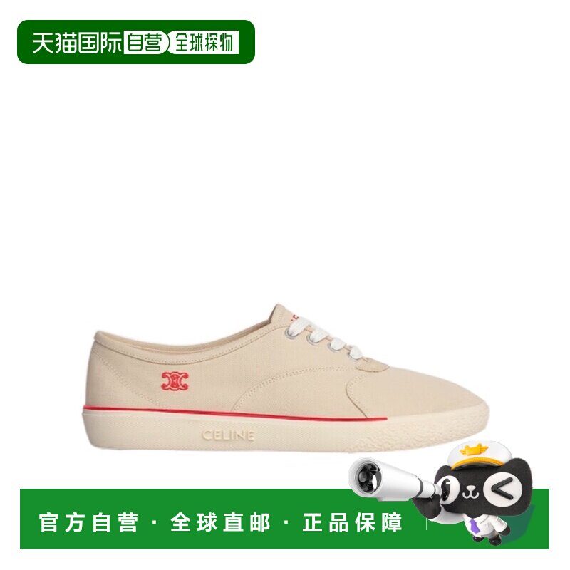 1h可退 Celine ALAN帆布和绒面小牛皮运动鞋 368275484C.厚底图片