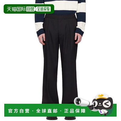 1h可退 香港直邮潮奢 Moncler 盟可睐 男士 黑色 Jogging 长裤 J2