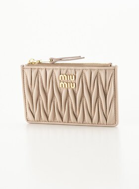 日本直邮Miu Miu 零钱包/零钱包 MATELASSE 钱包小包 5MB06M 2FPP