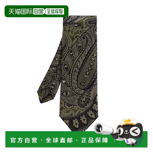 1h可退 香港直邮ETRO 男士领带 MASA0001AQ382S9890 SS2026 绿色