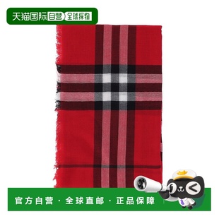女士围巾 Burberry 8112464C3383 红色 Scar 香港直邮BURBERRY