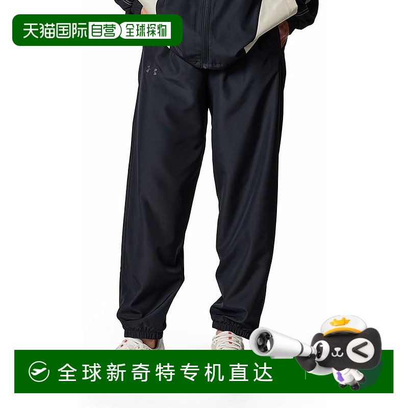 【日本直邮】安德玛 UA MESH LINER 女款梭织长裤 6001386 黑色