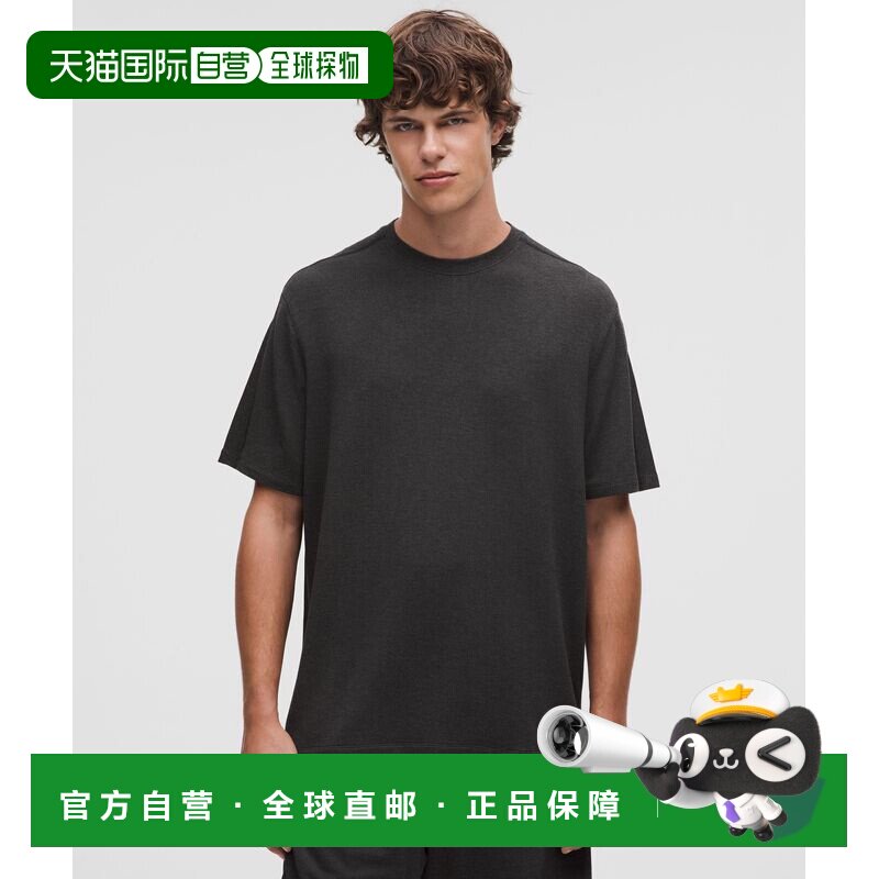 日本直邮lululemon男士BeCalm舒适修身半袖T恤 休闲短袖衬衫图片