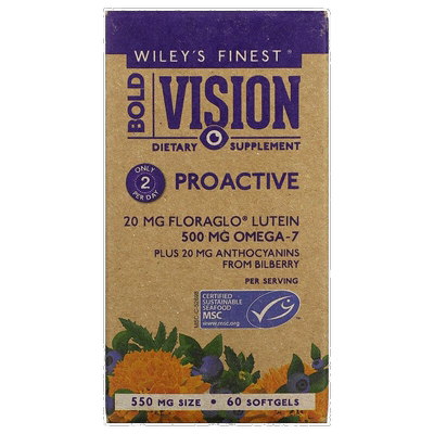 香港直发Wiley'S Finest软凝胶含叶黄素维生素e矿物质60粒鱼油