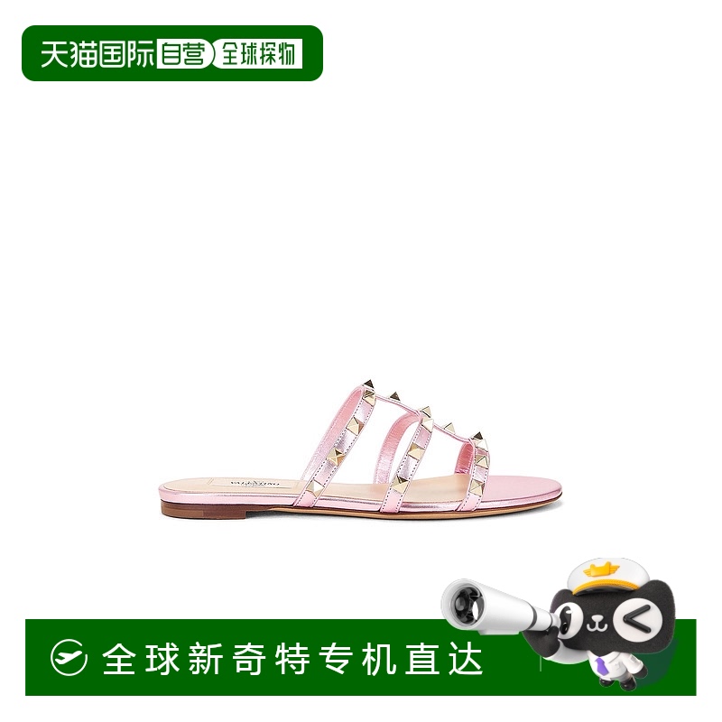 1h可退 香港直邮Valentino 华伦天奴 女士 铆钉凉拖平底鞋 6W2S0C