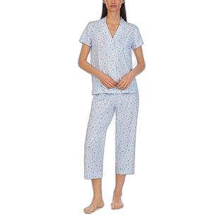 香港直邮潮奢 Lauren Ralph Lauren 女士 Capris 短袖缺口衣领睡