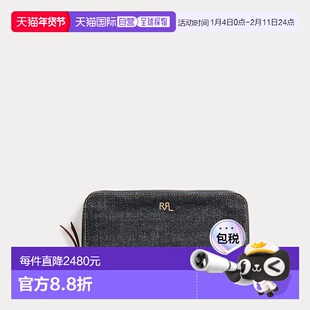 自营欧洲直邮RALPH LAUREN拉夫劳伦RRL靛蓝牛仔布旅行钱包