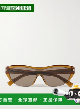 香港直邮Saint Laurent 圣罗兰 女士 D形框龟甲色醋纤太阳眼镜 SL