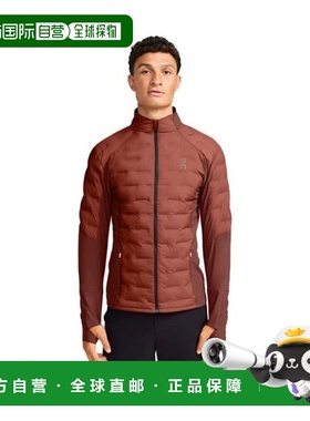 自营欧洲直邮ON昂跑 CLIMATE男士赤褐色/宝石红聚酯纤维防水夹克