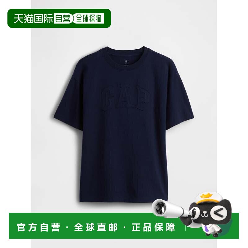 日本直邮GAP 儿童宽松版型 logo T 恤短袖半袖图片