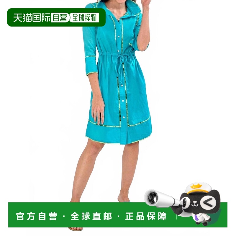 自营gretchen scott绿松石风格的Glance My Way连衣裙 美国奥莱直