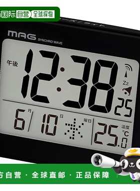 【日本直邮】MAG（饰品）数字闹钟 黑色 T-776A BK-Z自动