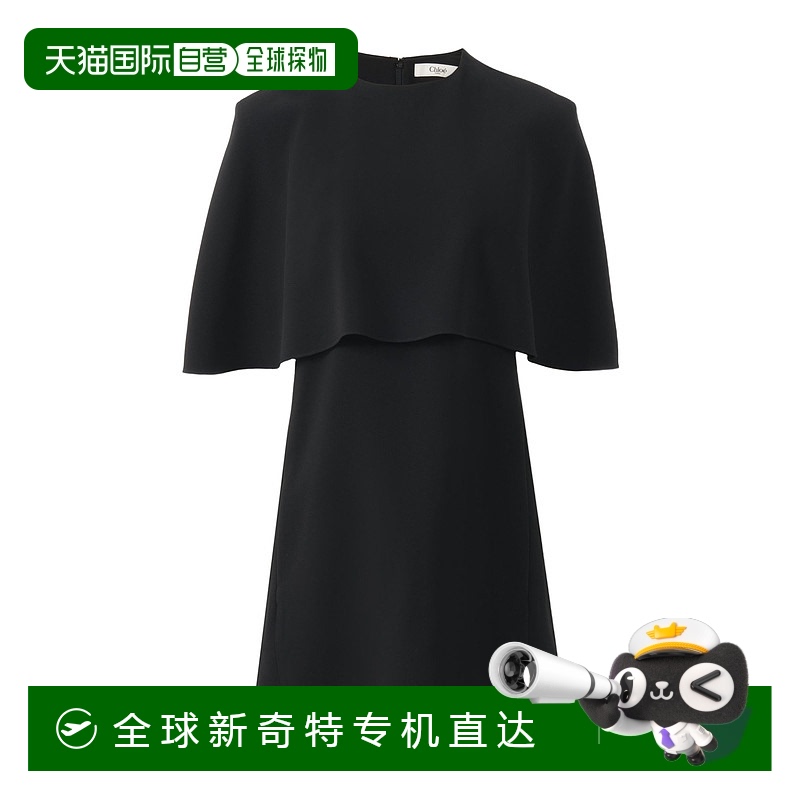 1h可退 香港直邮CHLOÉ 女士连衣裙 CH24WRO34063001 AW2024 黑色