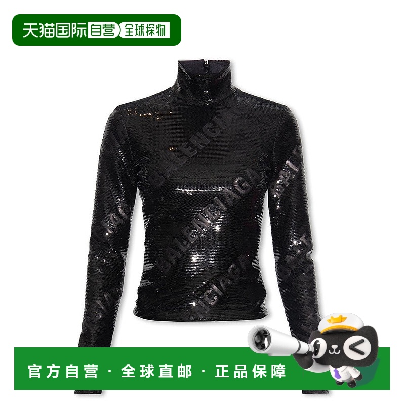1h可退 香港直邮潮奢 Balenciaga 巴黎世家 女士 徽标立领上衣 72