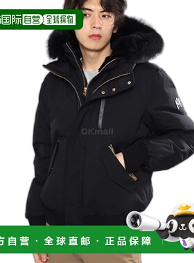 韩国直邮Mackage羽绒服短款DIXON-BX男款黑色毛绒领柔软保暖舒适