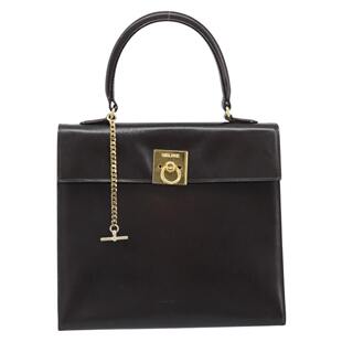 Top Logo Vintage Handb Bag Leather Handle 自营Celine