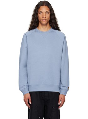潮奢 Carhartt 卡哈特 男士 蓝色 Chase 套头衫 I033660