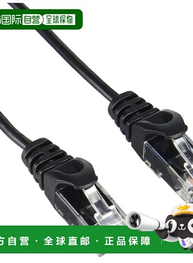 【日本直邮】Green House Cat6 LAN电缆 15m 黑色 GH-CBESL6-15MK