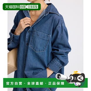 1h可退 日本直邮IENA 女装 7.5oz 水洗轻薄牛仔衬衫 设计感胸袋