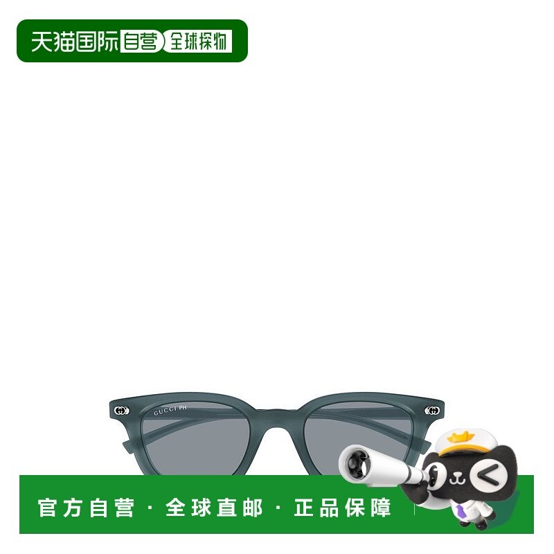 香港直邮潮奢 Gucci 古驰 男士 Eyewear 橢圓形鏡框太陽眼鏡 GG19