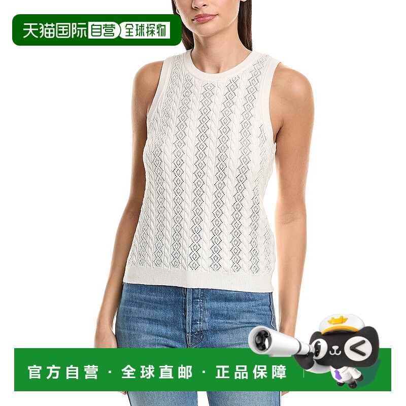 自营Splendid Pointelle Cosset Tank - white 美国奥莱直发