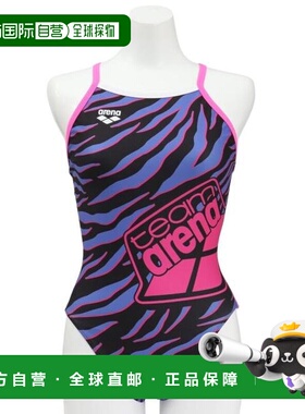 日本直邮ARENA 训练一体式泳衣 紫色×黑色 S-LL码 [AS5SWM03L BK