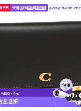 日本直邮Coach Essential Slim 卡包黑色女士 CR990 B4BK