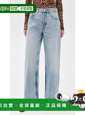 1h可退 香港直邮ANINE BING 女士 Manon 牛仔裤 blue蓝色 舒适时