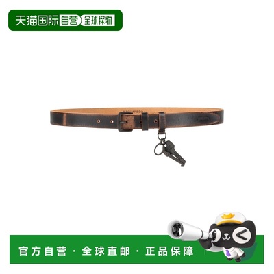 1h可退 香港直邮潮奢 Dsquared2 二次方 男士 皮带腰带 black黑色