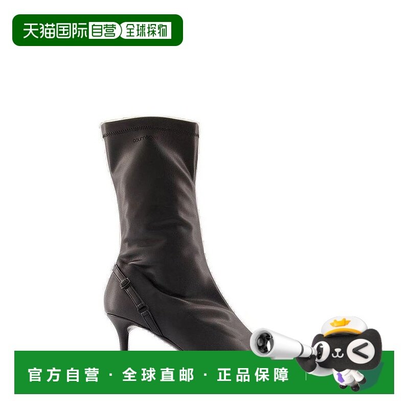 1h可退 香港直邮潮奢 Courreges 女士 拉链短筒靴 424SAB030PL012