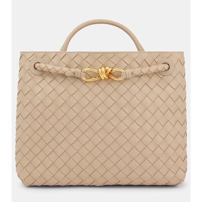 Bottega Veneta 葆蝶家 女士 Andiamo 编织中号皮革手提包 000973