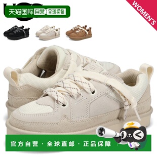 日本直邮UGG Low Lowmel 女士厚底运动鞋黑色 米色 栗色 黑色1168