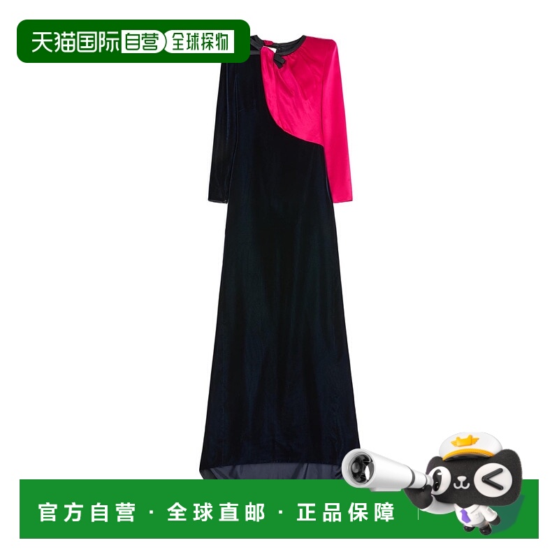 1h可退 香港直邮VALENTINO 女士连衣裙 BVDM069Q9CB5 SS2025 黑色