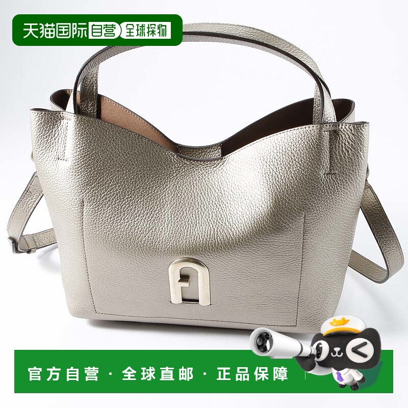 日本直邮FURLA 手提包 PRIMULA S TOTE 带 SD/灰褐色金属 WB00507