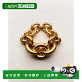 自营欧洲直邮YSL圣罗兰 女士黄金色再生金渐变链环手链