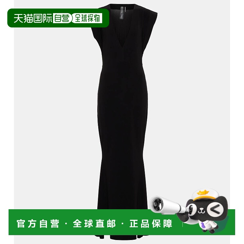 1h可退 香港直邮NORMA KAMALI 诺玛 卡玛丽 女士 V领长款礼服睡裙