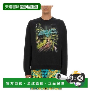 AW2023 香港直邮VERSACE 10125551A090452B510 卫衣 黑色 男士