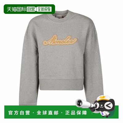 1h可退 香港直邮Moncler 盟可睐 女士 標誌刺繡圓領衛衣 K20938G0