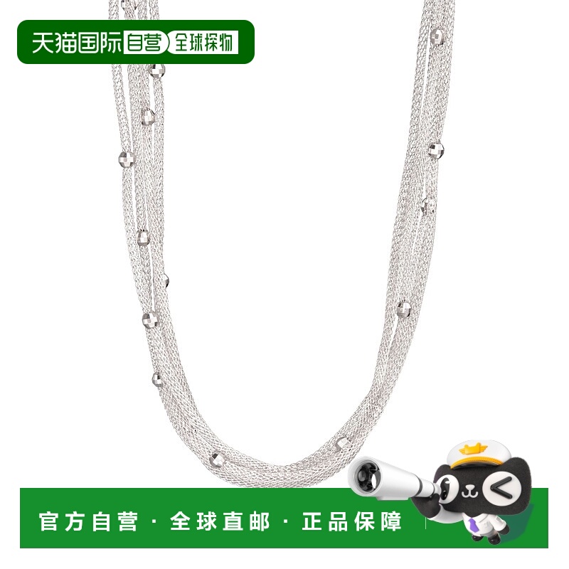 自营Ross-Simons 意大利纯银 5 股串珠网状项链 - 17 英寸 美国奥